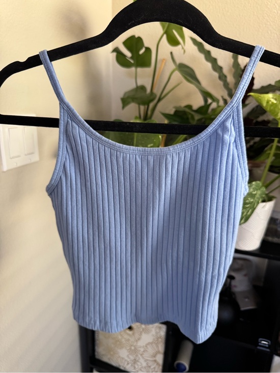 Old Navy Tops - Old Navy Sky Blue Ribbed Spaghetti Strap Cami
